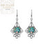 Floral Roman Glass Earrings